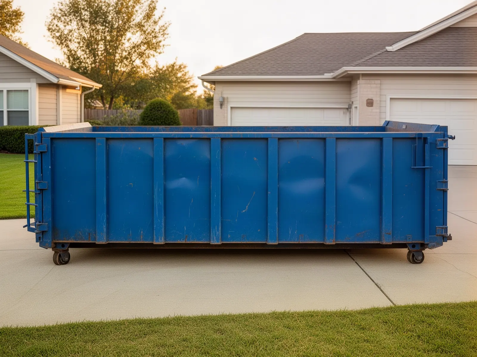Roll-off dumpster from Pemworth Family Dumpster Rental in Edmond, OK